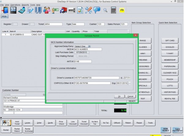 Firearm Purchase Approval